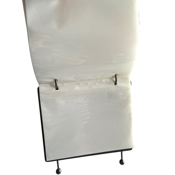 Burnes Of Boston Pewter Baby Frame Metal Stand Flip Page 2002 Baby Shoes Vintage - Picture 8 of 8